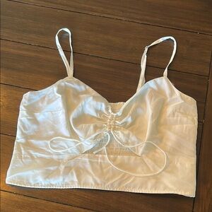 Abercrombie & Fitch White Crop Top